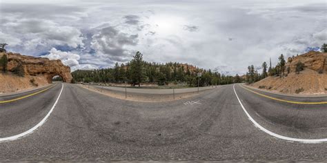 Scenic Road in Utah, USA: Exploring the Red Rock - HDRi Maps and Backplates