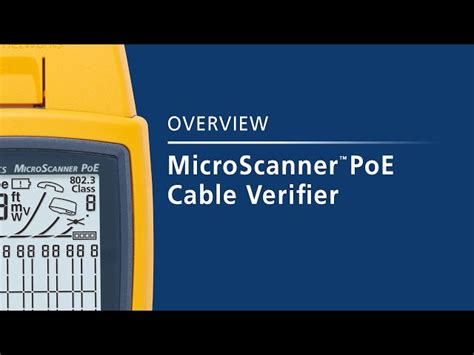 Micro Scanner - Fluke-MicroScanner Cable Verifier Series Trader ...