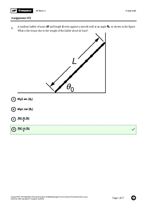 2025 Unit 3 Progress Check FRQ1 - Unit 3 FRQ I a) i iii) EFF=mar -FN-Fg ...