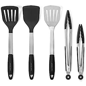 Buy Daily Kitchen Spatulas Heat Resistant Silicone and Stainless Steel ...