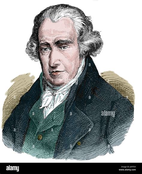 James Watt (1736-1819). Scottish inventor, mechanical engineer. Engraving, 1883. Engraving ...