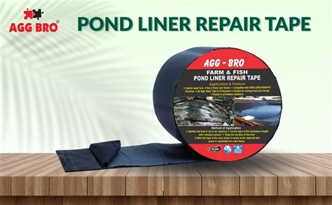AGGBRO Premium Waterproof Pond Liner Repair Tape (4 Inches x 10 Feet) – Heavy-Duty Adhesive ...