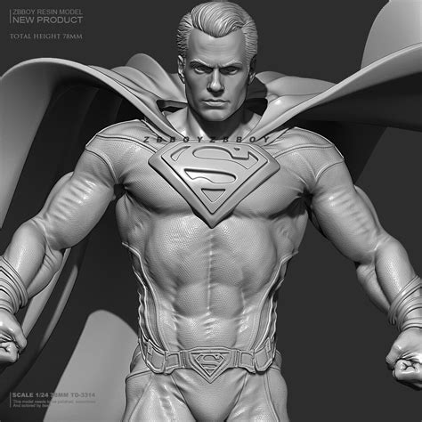 ガレージキット 1/24 YUFAN ZBBOY TD-3314 スーパーマン ガレキ レジン フィギュア 未塗装 | ABC-Patch