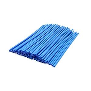 PRAV® 72Pcs 24cm Sky Blue Motorcycle Wheel Rim Spoke Tube Reflector ...