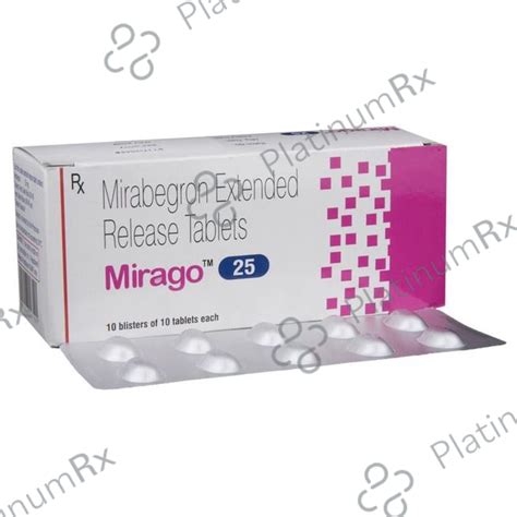 Mirago 25mg Tab ER 10s - Uses, Side Effects, Price, Generic | PlatinumRx