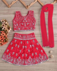 ITC FASHION Baby Girls Lehenga Choli Party Wear Embroidered Lehenga ...