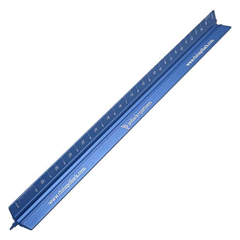 Custom Solid Triangular Architect Scale Rulers - 12"