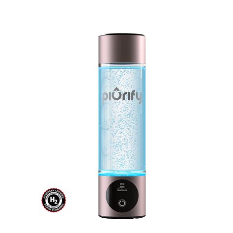 PIURIFY Hydrogen Water Bottle – Black | Boost Hydration – Piurify