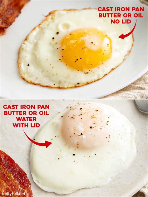 How to Fry an Egg {perfect fried eggs, 5 ways!} - Belly Full