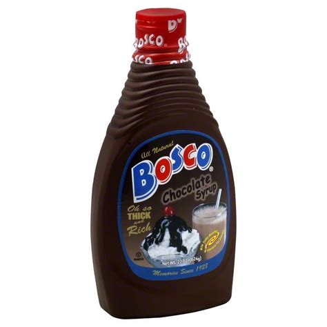 Bosco Chocolate Syrup, 22 oz, Thick and Rich Flavor for Milk, Desserts ...