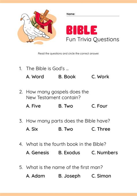 Bible Games Fun - 10 Free PDF Printables | Printablee | Bible questions ...