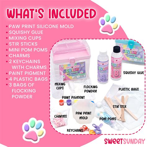 Taba Squishy Kit - Make up to 4 Paw Print Squishy Toys, Squishy Making ...