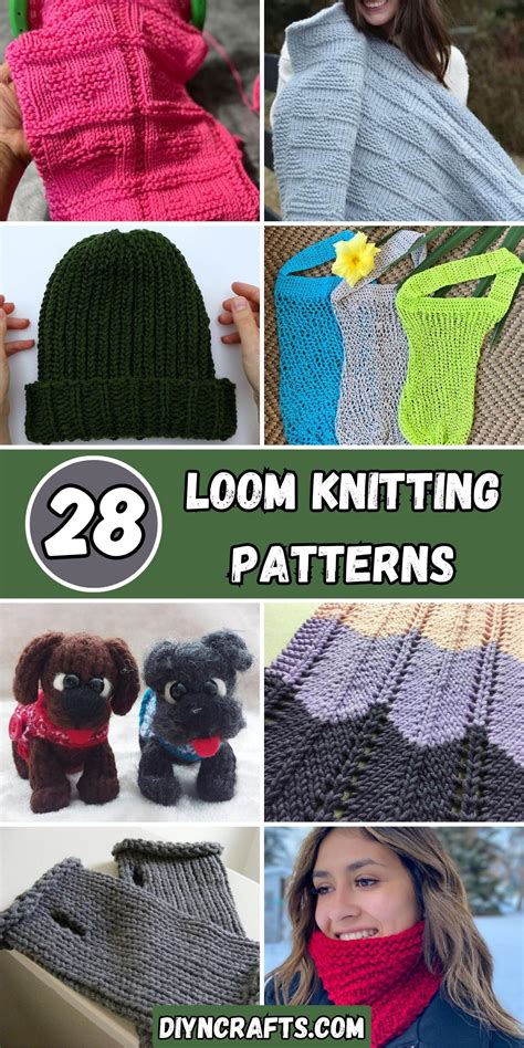 28 Loom Knitting Patterns - DIY & Crafts