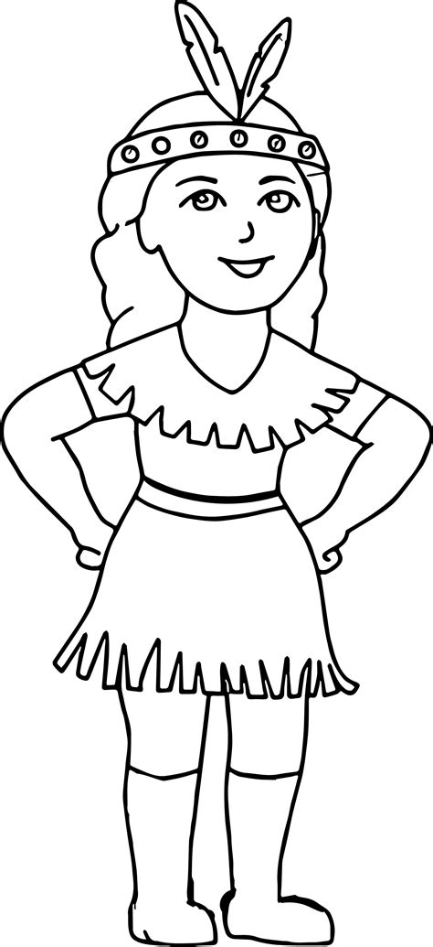 Native American Indian Coloring Page - Wecoloringpage.com