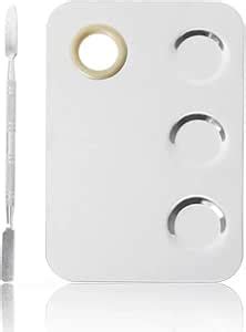 Buy Makeup Mixing Palette, Feelhigh Stainless Steel Cosmetic Artist ...