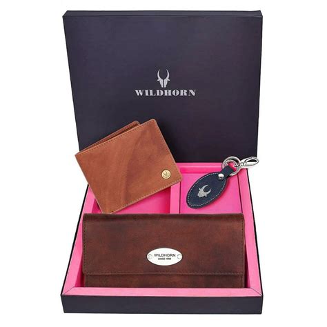 Buy WILDHORN Premium Leather Ladies Wallet, Mens Wallet and Keychain ...
