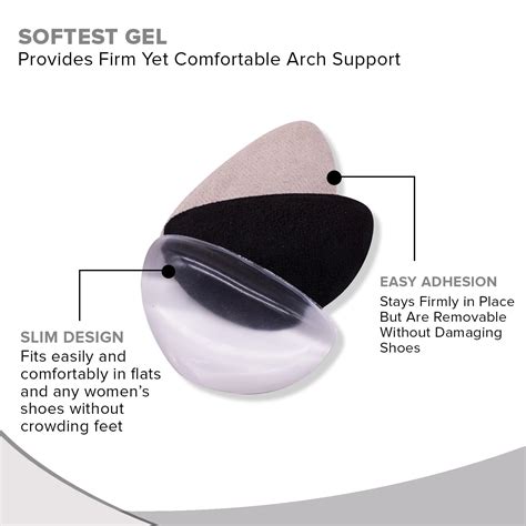 Dr Foot Hidden Arch Support for Flats Variety Pack | For Arch Support ...