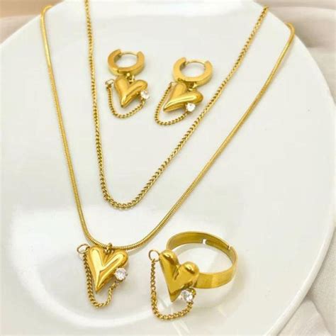 Combo of Heart Necklace And Earring – Estailo-Fashioning You!