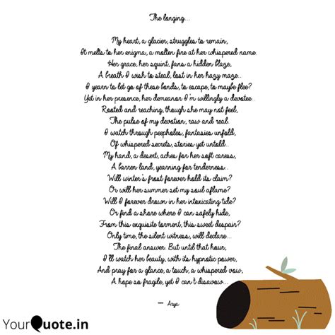 The longing... My heart,... | Quotes & Writings by Aishwarya Vaidya ...