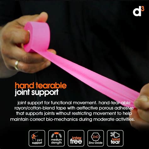 Athletic Strapping Tape Zinc Oxide 38mm x 13.7m - Yellow - 1 Roll D3 ...