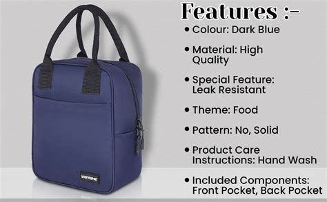 Buy VRPRIME Lunch Bag Office Tiffin Bags for Men Women | Insulated Hot ...