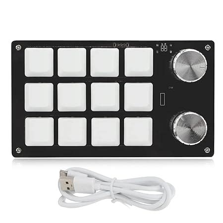 Amazon.in: Buy One Handed Programmable Mechanical Keyboard, 12 Keys RGB ...
