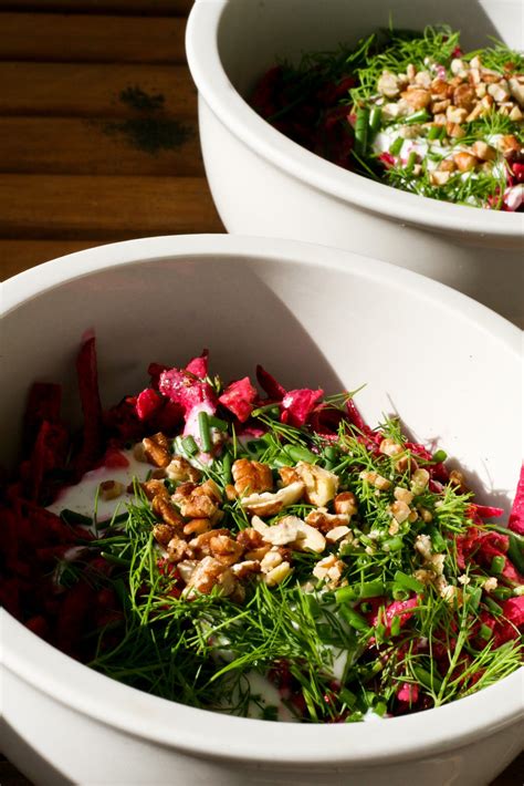 Our Little Haus On The Prairie: Red beets salad with caramelized pecans ...
