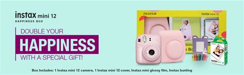Fujifilm Instax Mini 12 Happiness Box with 40 Shots- Blue : Amazon.in ...