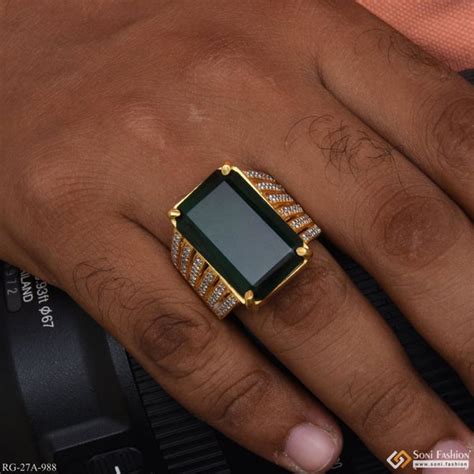 Rings for Men – 1 Gram Gold Ring for Men | Gents Ring Design at Soni ...