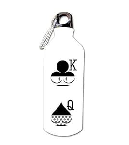 AKP Sublimation King & Queen Theme BB10 Sipper Bottle 750 ml : Amazon ...