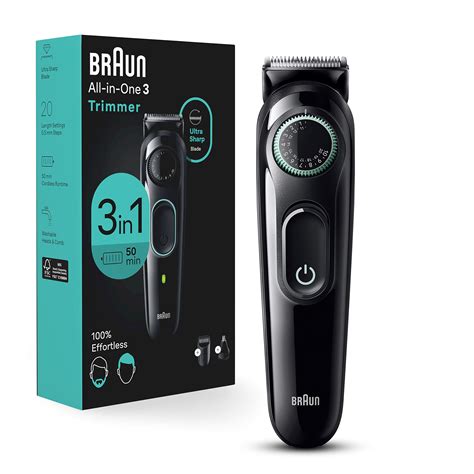 Braun All-in-One Style Kit Series 3 3430, 3-in-1 Trimmer for Men with ...