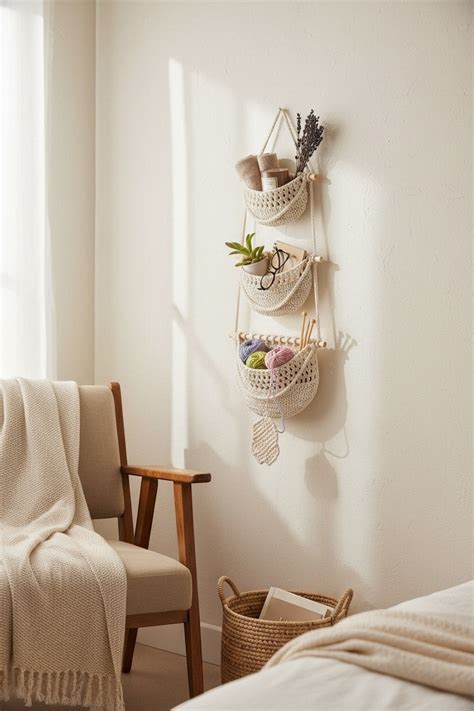Boho Macrame Shelf for Wall | Decorative Hanging Shelf – High Objects