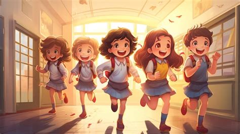 School Kids Running 的图像结果