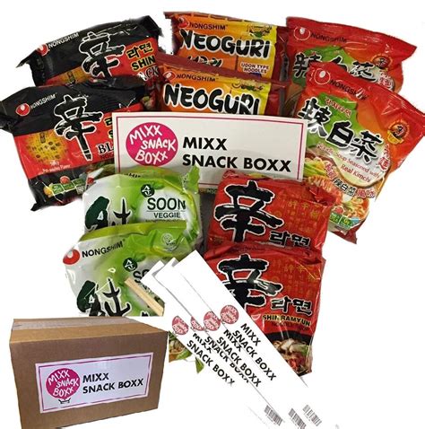 Buy Korean Hit Nongshim Noodles Ramen Variety 10 pack Shin,Shin Black ...