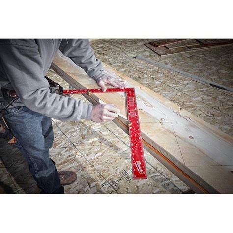 Buy 16 in. x 24 in. Aluminum Framing Square with 7 in. Rafter Square ...