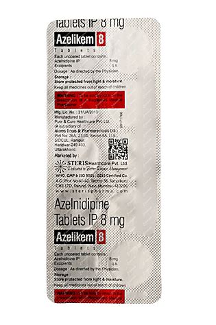 Azelikem 8 MG | Order Azelikem 8 MG Tablet Online at Truemeds