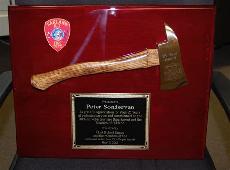 Custom Firefighter Plaques Custom Firefighter Award Plaque Firefighter ...