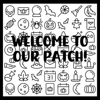 Halloween Collaborative Art Activity, WELCOME TO OUR PATCH! 3 by 3 feet ...