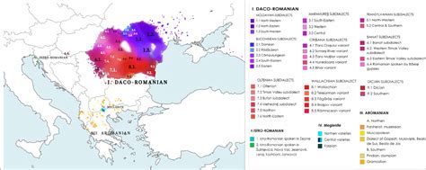 Romanian Language Map