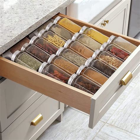 Buy COSANSYS Adjustable Spice Rack Drawer Organizer, 12" to 24 ...