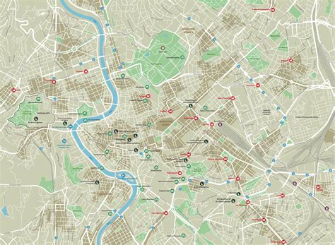 Printable Map Of Rome Attractions