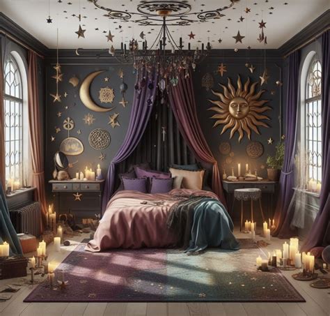 Purple and Gold Dream Bedroom