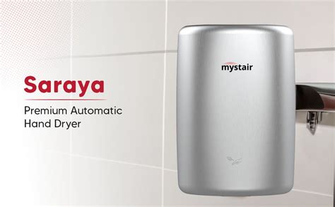 Mystair Automatic Hand Dryer for Bathroom Fast Dry Stainless Steel | XL ...