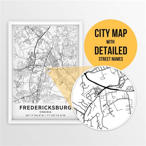 Map Of Downtown Fredericksburg Virginia