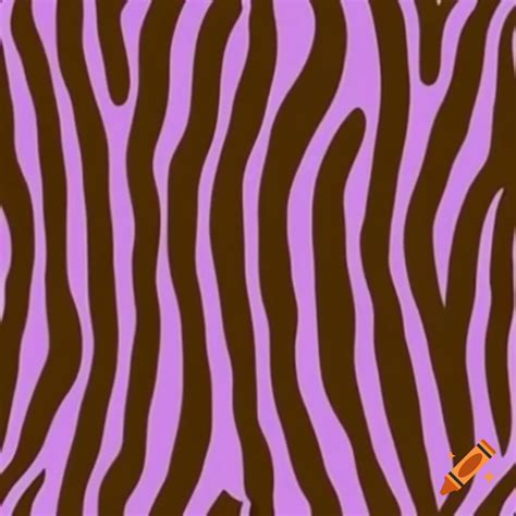 Brown and purple zebra on Craiyon