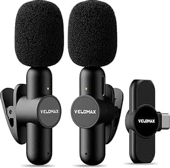 VELOMAX Wireless Mic with Noise Reduction,Wireless Mic for Youtubers,30 ...