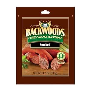 LEM Backwoods Cured Sausage Seasoning with Cure Packet, Smoked Sausage ...