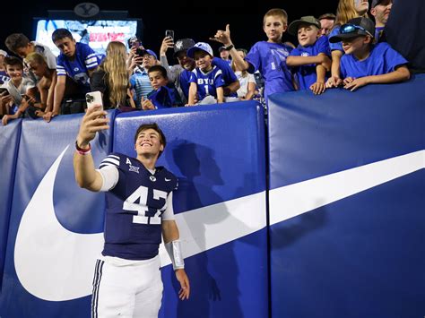 BYU football: Bear Bachmeier named Big 12 Freshman of the Week ...
