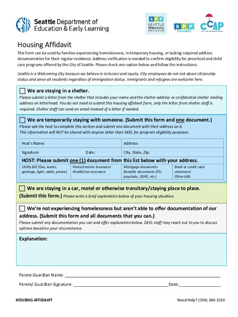 Fillable Online Form 101Request for Homelessness Status Fax Email Print ...