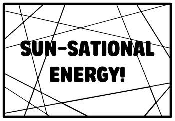 SUN-SATIONAL ENERGY! Grade 7 And 8 Science Coloring Pages school ...